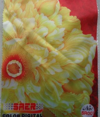 Kain Satin Digital Printing Polyester Putih Untuk Dekorasi Rumah