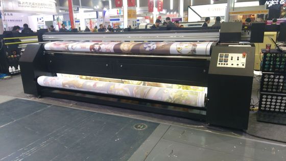 Sublimasi Kain Satin Mesin Cetak Spanduk Digital Warp Rajutan