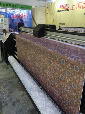 Mesin Cetak Sublimasi Digital Epson Kepala Untuk Kain Kustom Dobel 4 Warna CMYK