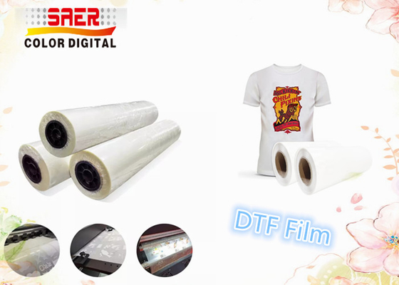Tekstil / Kain Thermal Transfer PET Film Untuk DTF Printer 60cm