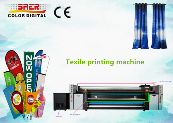 Printer Sublimasi Digital 2100mm Untuk Kain Katun Bendera