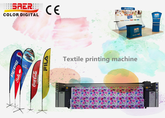 Mesin Cetak Kain Wallpaper Multicolor Dengan Print Head DIP Tinggi
