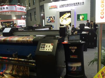 Roll To Roll Secara Langsung Mencetak Bahan Kain Katun Printer Dengan Tinta Pigmen