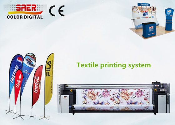 Sistem Pencetakan Tekstil CMYK Ganda Dengan Print Head DPI Tinggi