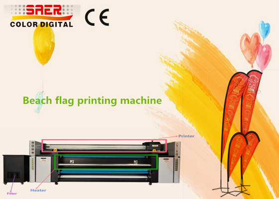 Printer Sublimasi CMYK Ganda Mesin Pencetak Bendera Digital Kustom Penuh Warna