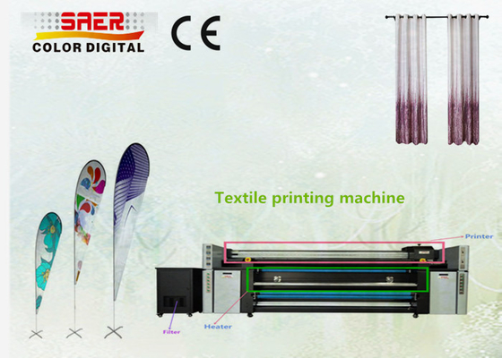 Printer Sublimasi CMYK Ganda Mesin Pencetak Bendera Digital Kustom Penuh Warna