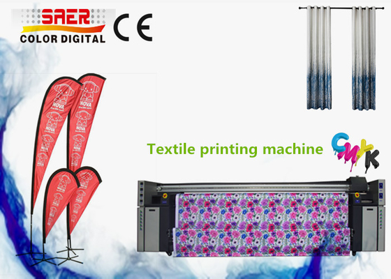 SAER CSR2200 Bendera Spanduk Printer Kain Poliester / Printer Tekstil Langsung