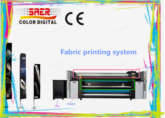 Mesin Pencetakan Sublimasi Tekstil Multicolor Dual CMYK / Printer Kain Tenda