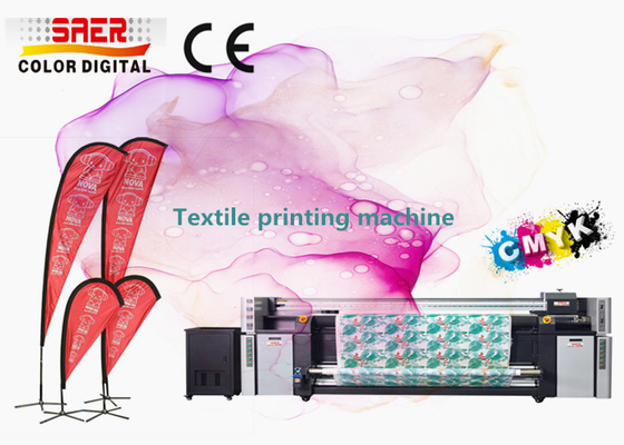 SAER Format Besar Printer Kain Baja Langsung / Sistem Pencetakan Tekstil