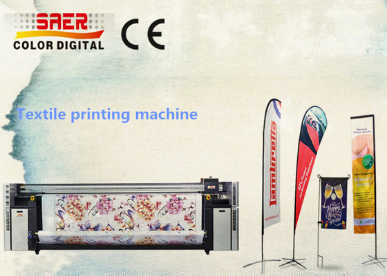 Sistem pencetakan tekstil format besar resolusi tinggi SAER / printer bendera