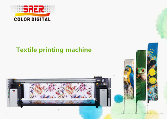 Mesin Pencetakan Tekstil Digital Bendera Bendera Polyester Kain Inkjet Sublimasi Pencetak Pewarna