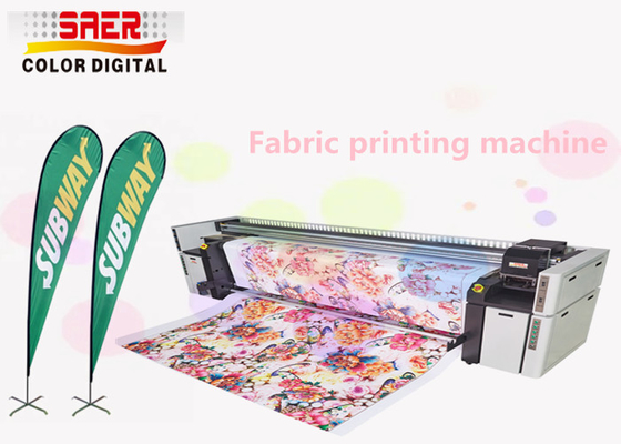 Mesin Pencetakan Tekstil Digital Bendera Bendera Polyester Kain Inkjet Sublimasi Pencetak Pewarna