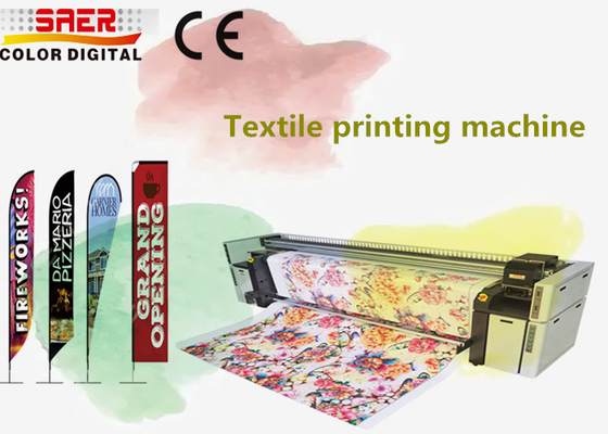Mesin Pencetakan Tekstil Inkjet Digital untuk Pencetakan Langsung pada Poly Linen Wool Katun