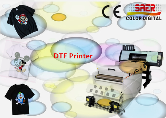 SAER 4 Piece Print Head Mesin Pencetakan DTF Dengan Mesin Shaker