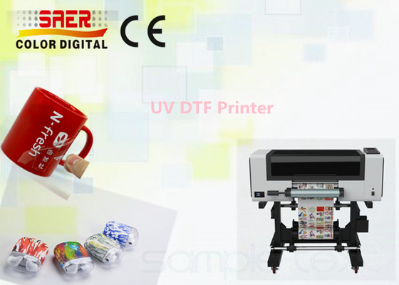 A3 Ukuran UV DTF Printer Mesin Pencetakan Logo Digital Untuk Kasus Telepon Logam Kaca
