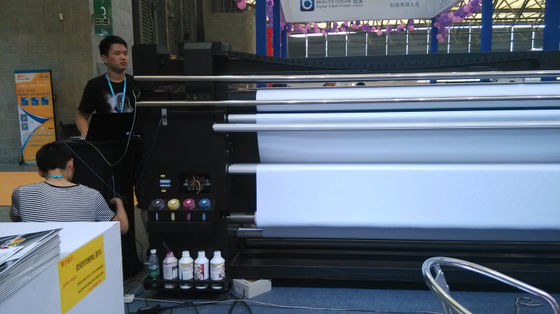Dual CMYK 3.2m Mesin Digital Printing Fabric Resolusi 1440dpi