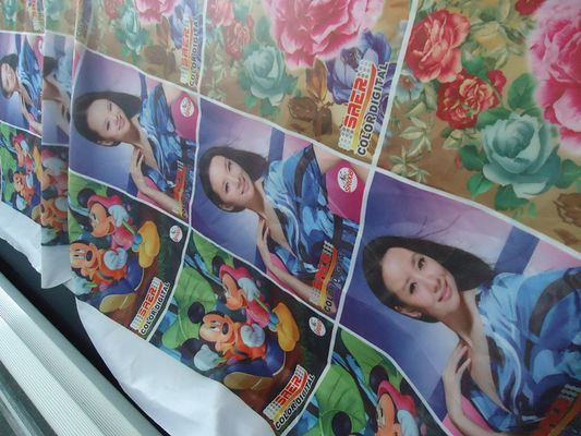 100% Polyester Tirai Jendela / Bendera Kain 110-250 G / GSM