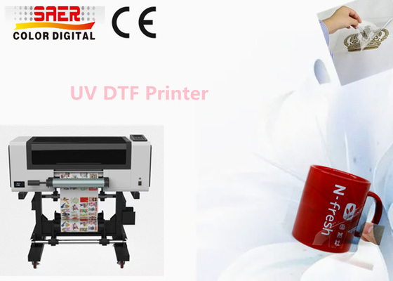 UV DTF printer set penuh AB film otomatis A3 UV flatbed varnish printer