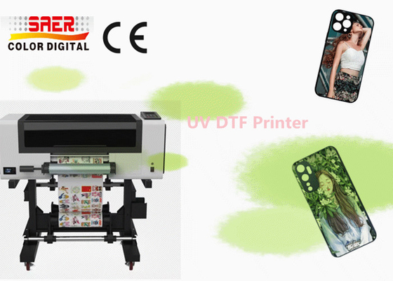 A3 UV DTF Printer Dengan Lapis, Kasus Telepon, Kaca, Silinder Botol ID Card Printer UV Sticker Printer