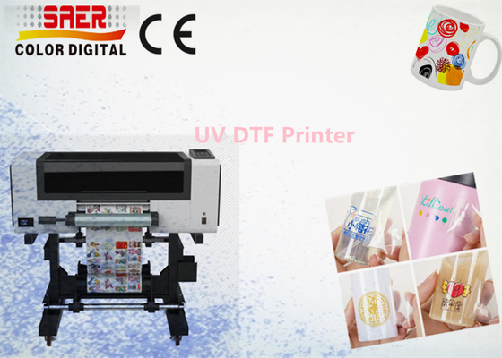 OEM UV DTF Printer dengan Laminator Sticker Label Cup Printing Machine untuk Bisnis Rumah Kecil