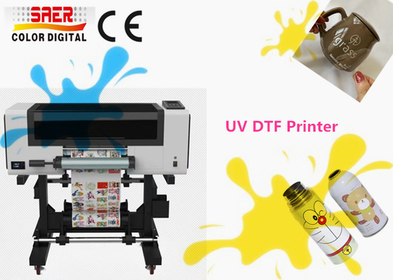 Printer UV DTF Dengan Warna Varnish Untuk Kasus Telepon / Hadiah / Foto / Bola / Logam / Plastik / Kulit / Cangkir Pencetakan