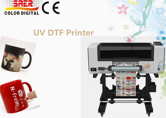Printer UV DTF Dengan Warna Varnish Untuk Kasus Telepon / Hadiah / Foto / Bola / Logam / Plastik / Kulit / Cangkir Pencetakan