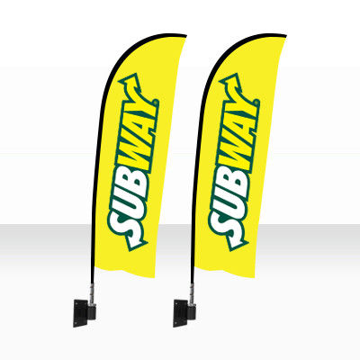 Putih 100% Dilapisi Polyester Digital Printing Fabric Untuk Flag / Banner Membuat Bendera