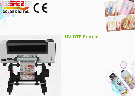 UV DTF printer semua dalam satu transfer film mesin pencetakan UV dengan kepala 3 pcs