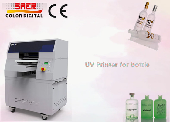 Mesin Pencetakan Silinder UV untuk Botol printer inkjet digital dengan kepala cetak resolusi tinggi