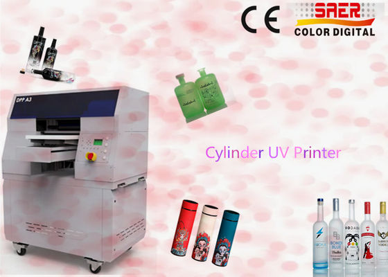 Digital Cylindrical Inkjet Printer Rotary Plastic Bottle Drinkware Mesin Pencetakan UV Otomatis