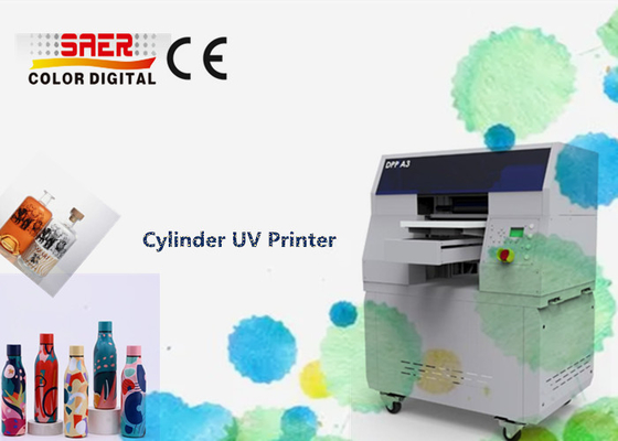 Pabrik Otomatis SAER Silinder UV Printer / 360 UV Rotary Printer