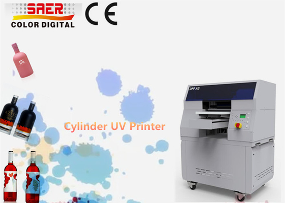 High Speed Rotary UV Printer 360 Round UV Cylinder Printing Machine Untuk botol cangkir cangkir minuman kaleng UV Printing