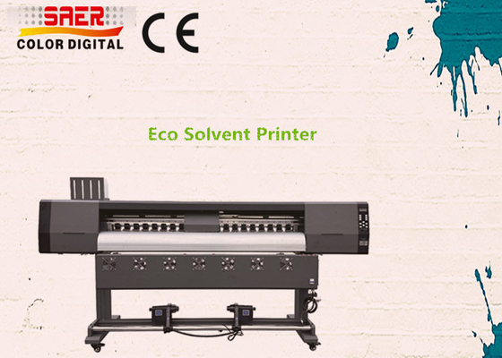 Vinyl Banner Format Besar Eco Solvent Digital Inkjet Printer / Eco Solvent Plotter