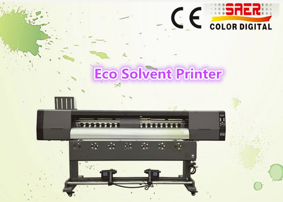 Printer Solvent Ekologi Resolusi Tinggi / Plotter Untuk Iklan Stiker Vinyl