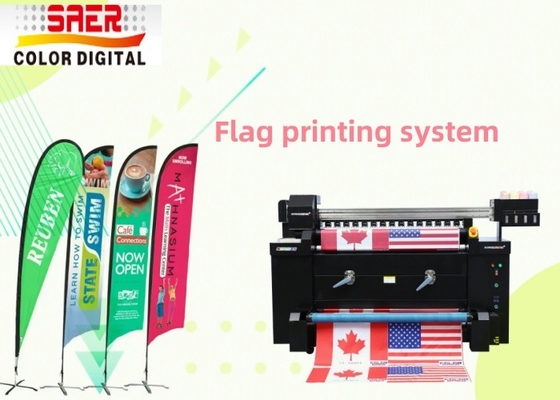 Bendera Pantai Kain Roll Digital Printing Plotter Mesin Pencetakan Bendera Sublimasi Inkjet Besar