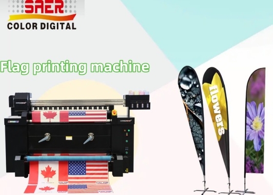 Bendera Pantai Kain Roll Digital Printing Plotter Mesin Pencetakan Bendera Sublimasi Inkjet Besar