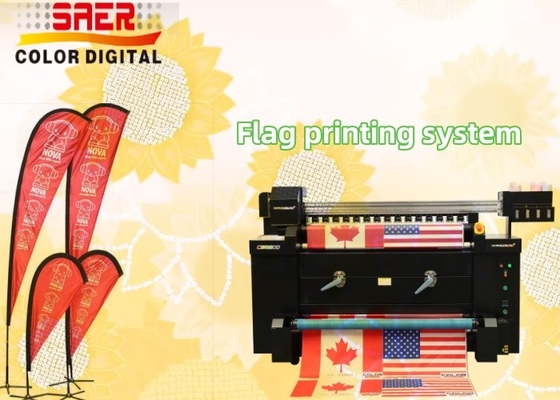 Mesin Pencetakan Bendera Inkjet Digital Warna Penuh untuk Membuat Bendera Pabrik Manufaktur