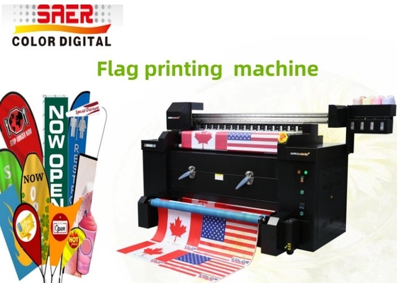 Pencetakan Digital Printer Ukuran Kecil Spanduk Bendera / 1.2m Sistem pencetakan bendera
