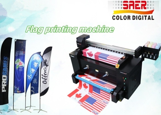 Cetak langsung poliester Kain bendera Mesin cetak semua dalam satu printer tekstil