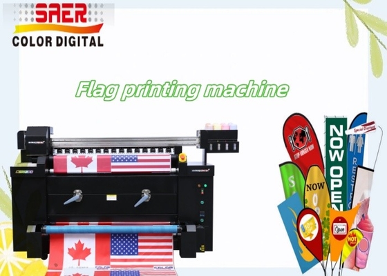 Cetak langsung poliester Kain bendera Mesin cetak semua dalam satu printer tekstil