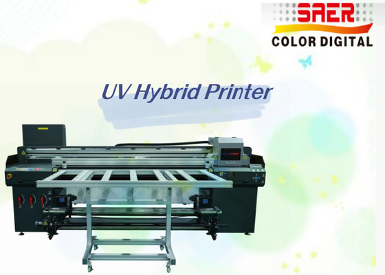 Pabrik Jual Otomatis UV Hybrid Flatbed Printer Flatbed dan Roll to Roll