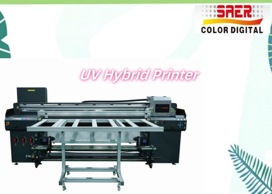 High Precision dan High Speed Hybrid UV Flatbed Printer dan Roll to Toll Printing Machine UV Belt Convey Hybrid Inkjet Printer