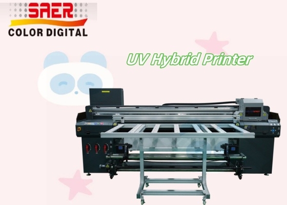 Poster Iklan Elektronik Dekorasi Bahan Kerajinan Roll To Roll & Flatbed Printing UV Hybrid Printer