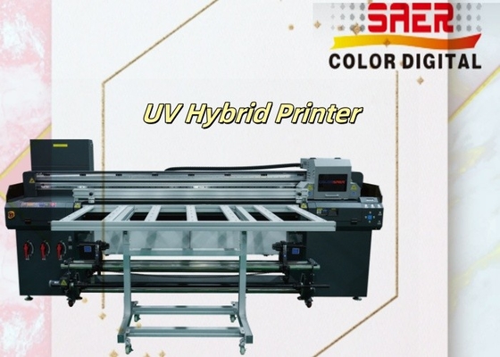 SAER Banner Paper UV Hybrid Roll To Roll Dan Mesin Printer Flatbed