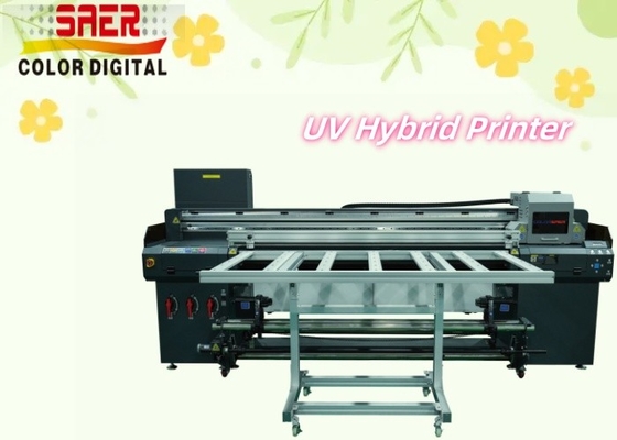 Hybrid Flatbed UV Printer Roll-to-Roll Plotter Pabrik Produksi Produktivitas Tinggi Perusahaan Iklan