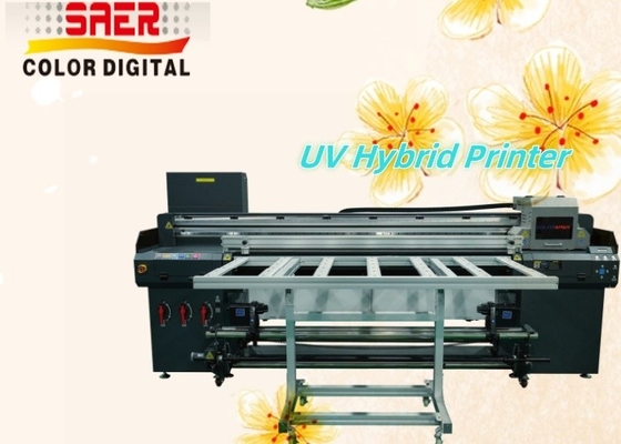 Hybrid Flatbed UV Printer Roll-to-Roll Plotter Pabrik Produksi Produktivitas Tinggi Perusahaan Iklan