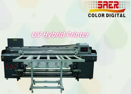 Digital UV Inkjet Printer Roll To Roll Dan Flatbed UV Hybrid Printer