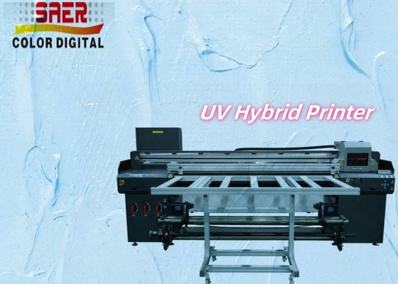 Digital UV Inkjet Printer Roll To Roll Dan Flatbed UV Hybrid Printer