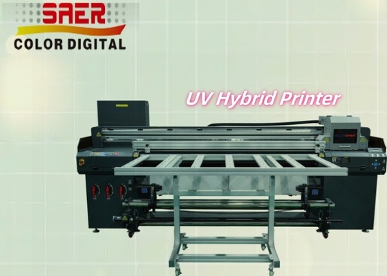 High Speed UV Roll To Roll Dan Flatbed Inkjet Printer Mesin Pencetakan Spanduk Printer Luar Ruang & Indoor