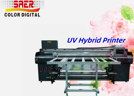 Otomatis Kecepatan Tinggi Ukuran Besar Poster Pencetakan Produksi Mesin UV Plotter untuk Roll to Roll dan Flatbed Printer